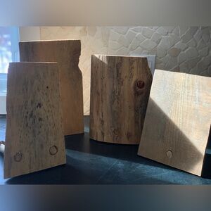 RUSTIC WOOD DISPLAY PIECES | Set of 4